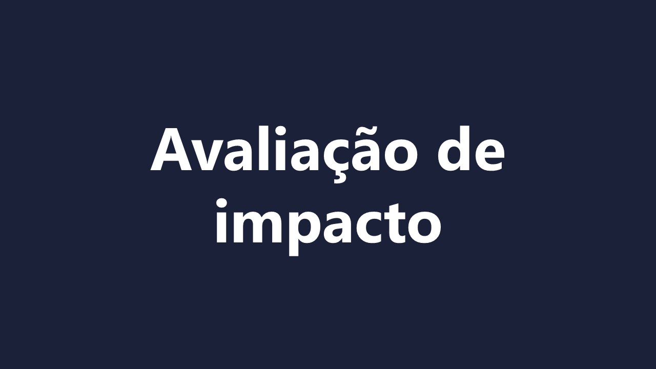 Avaliação de impacto