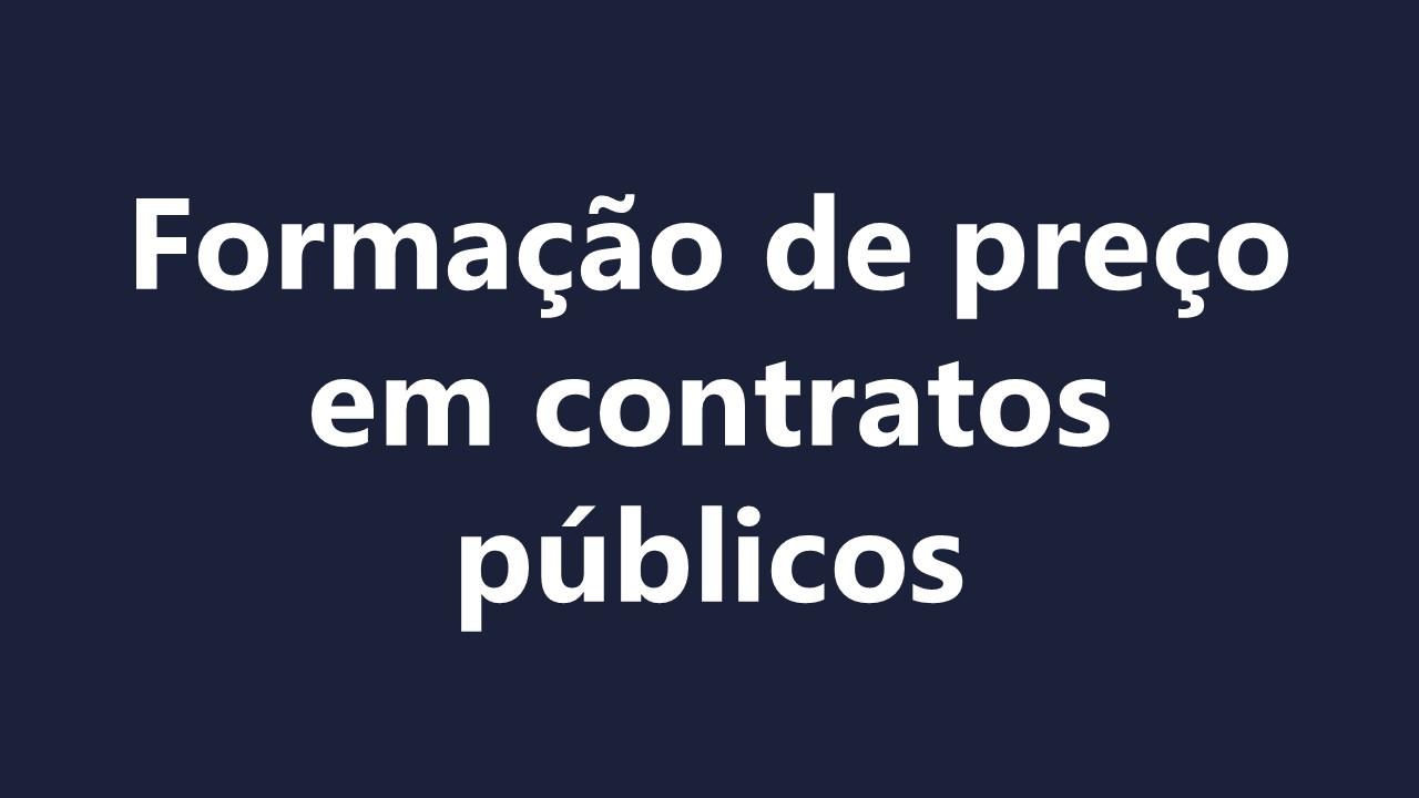 Formação de Preço